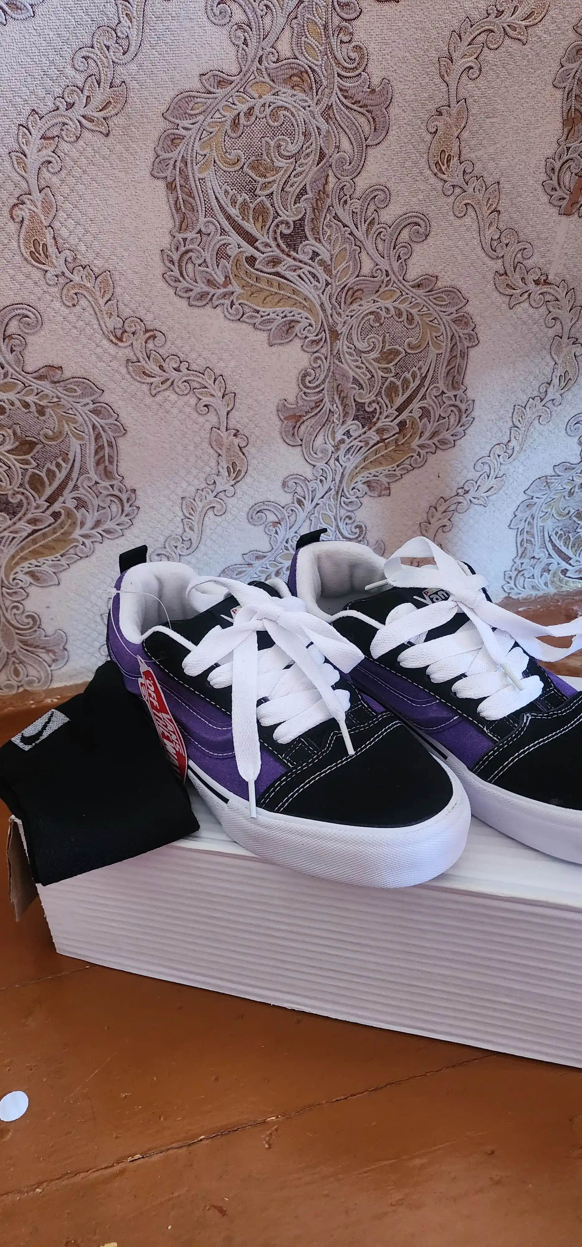 Ayollar, erkaklar, o'smirlar krossovkalari, Vans Knu Skool x Potato, sport, 35-40