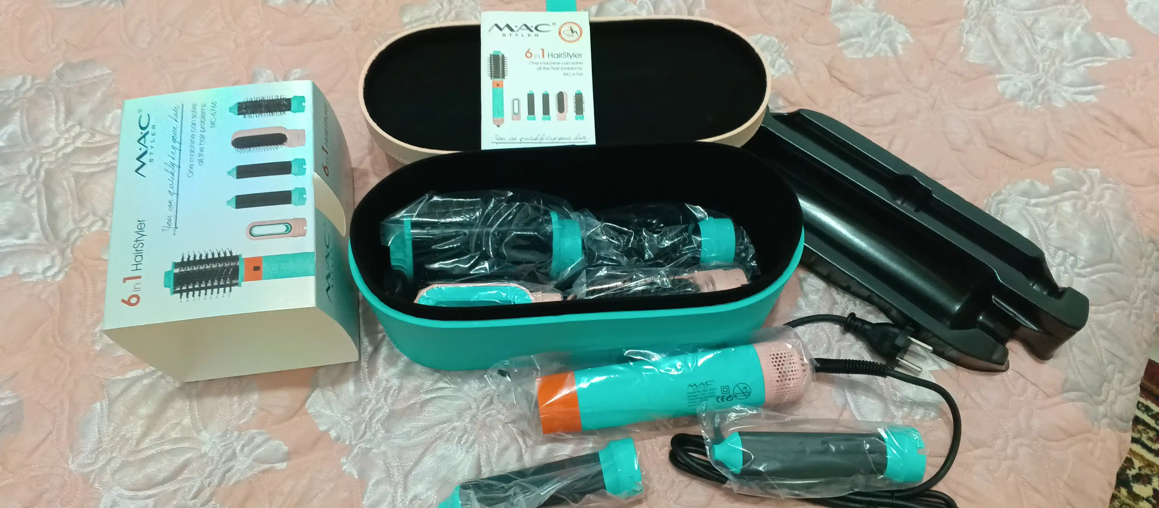 MAC styler soch uchun fen MC-6766, 6 tasi 1 da, havoda tekislash va avtomatik tekislash