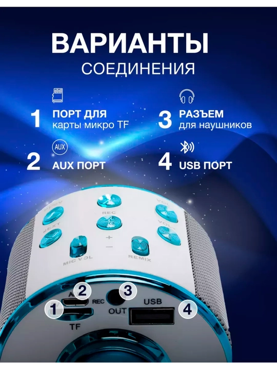 Микрофон для съёмки видео беспроводной, петличный, с шумоподавлением