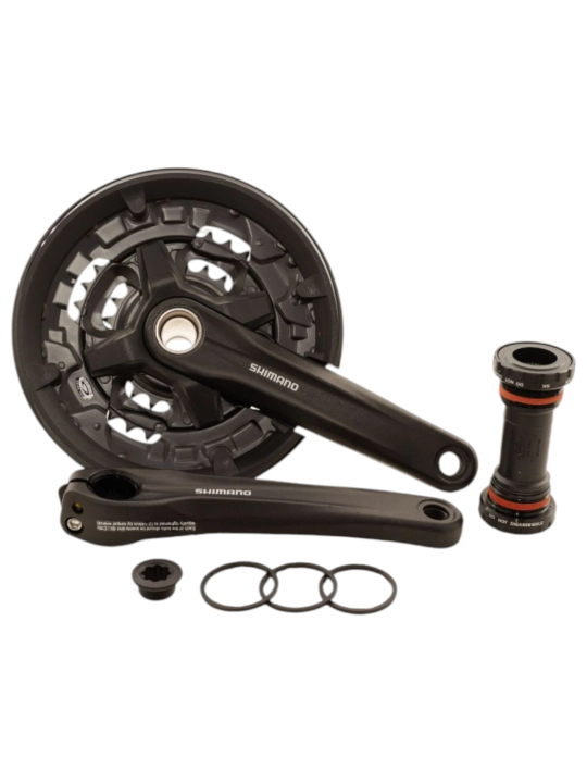 Система Shimano FC-MT210 44/32/22T или 40/30/22T с кареткой MT500