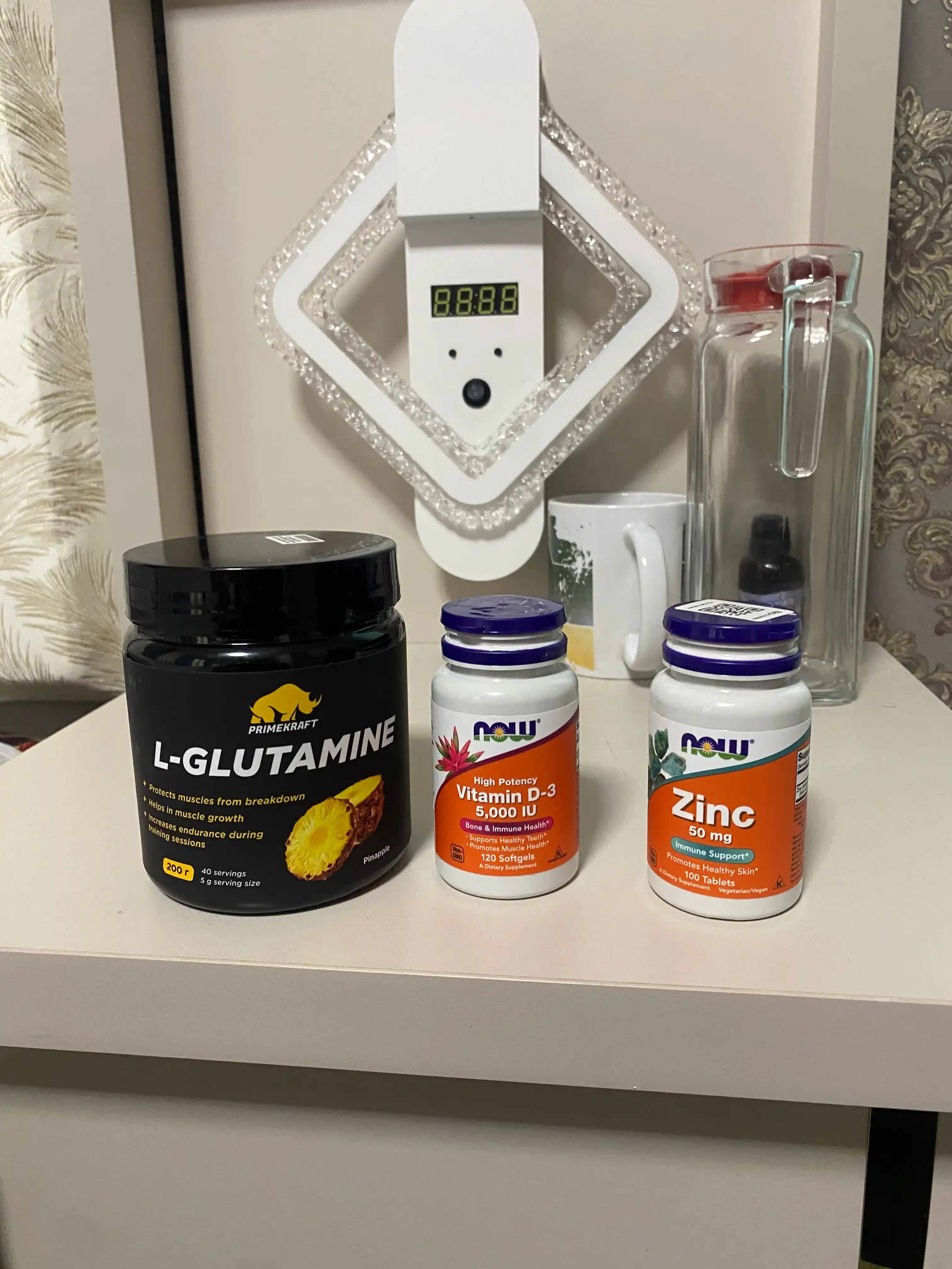 Аминокислота Глютамин Primekraft Glutamin, Ананас, 200 г, 40 порций