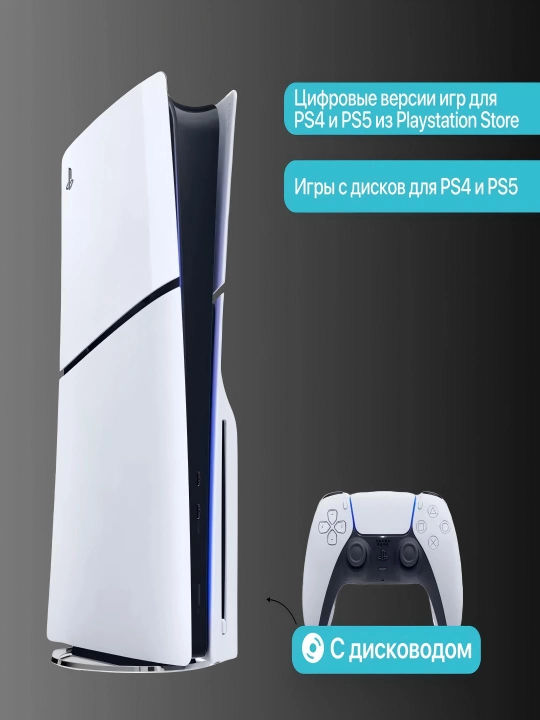 PlayStation 5 Slim 1TB — без дисковода / дисководом версия