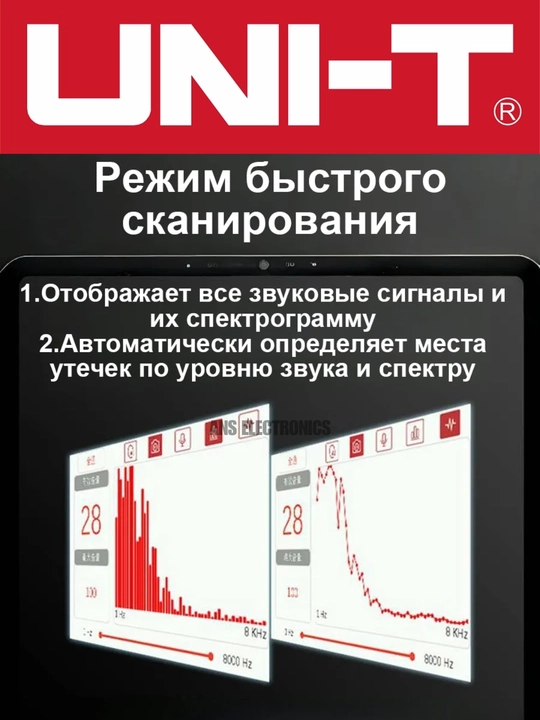 UNI-T UT662B акустический детектор утечек