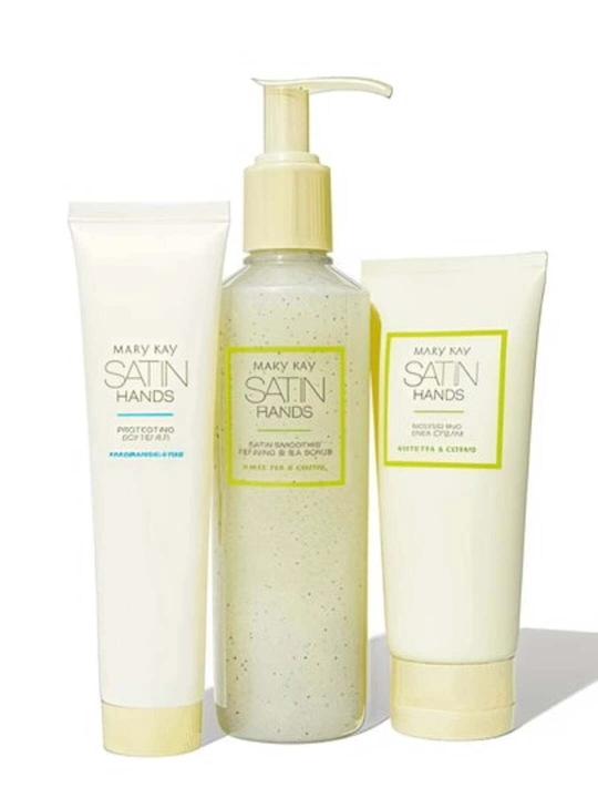 Satin Hands®- Набор по уходу за кожей рук, с маслом ши, «Белый чай цитрус» - 