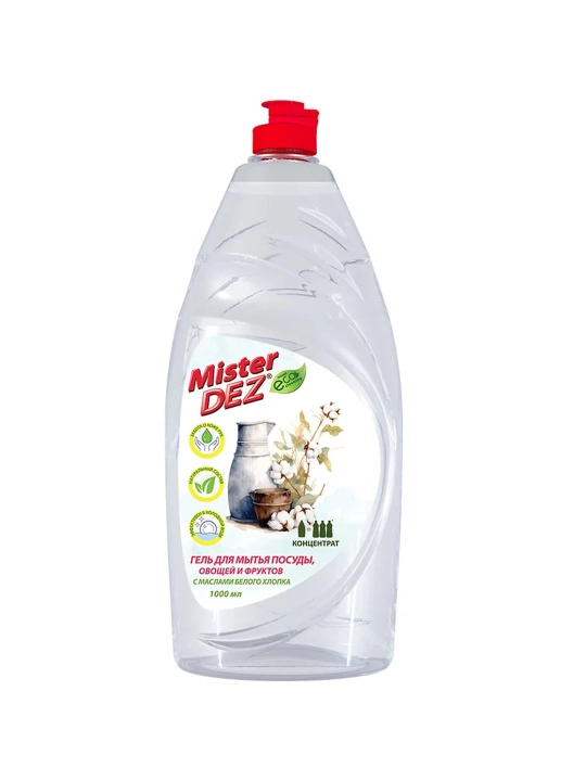 Гель для мытья посуды, овощей и фруктов Mister DEZ,  1 л