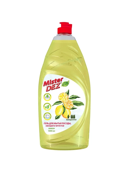 Гель для мытья посуды, овощей и фруктов Mister DEZ,  1 л