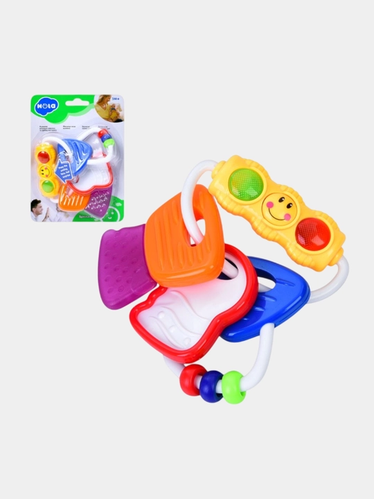 Погремушка-прорезыватель Hola Toys ключики. С световым эффектом. Погремушка