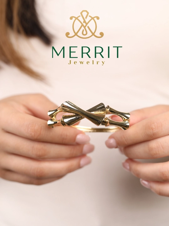 Золотой браслет для женщин и девушек, 585 проба, модель M24B, MERRIT GOLD
