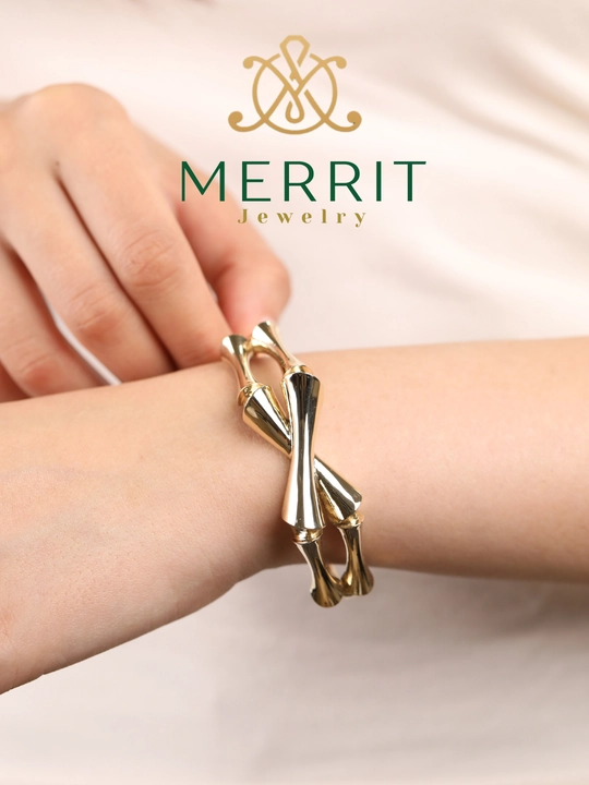 Золотой браслет для женщин и девушек, 585 проба, модель M24B, MERRIT GOLD - 