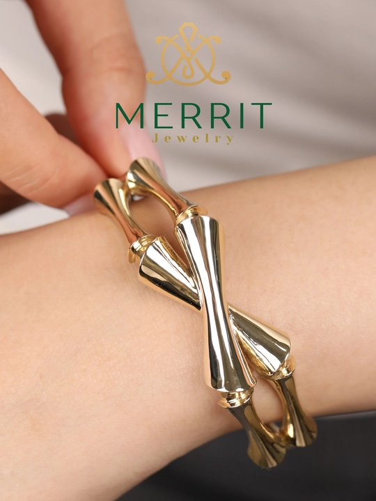 Золотой браслет для женщин и девушек, 585 проба, модель M24B, MERRIT GOLD