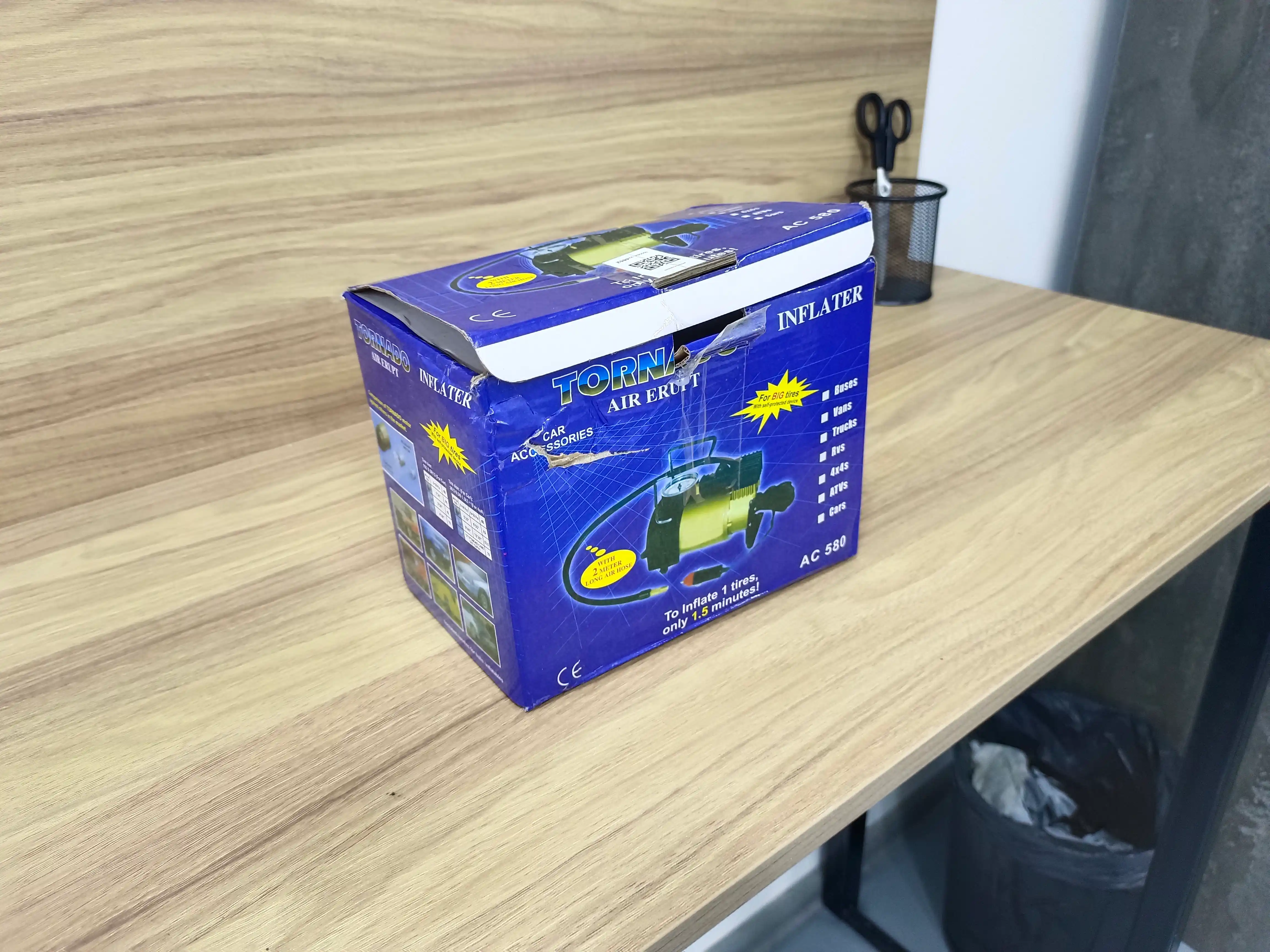Avtomobil uchun kompressor nasos, Tornado AC 580