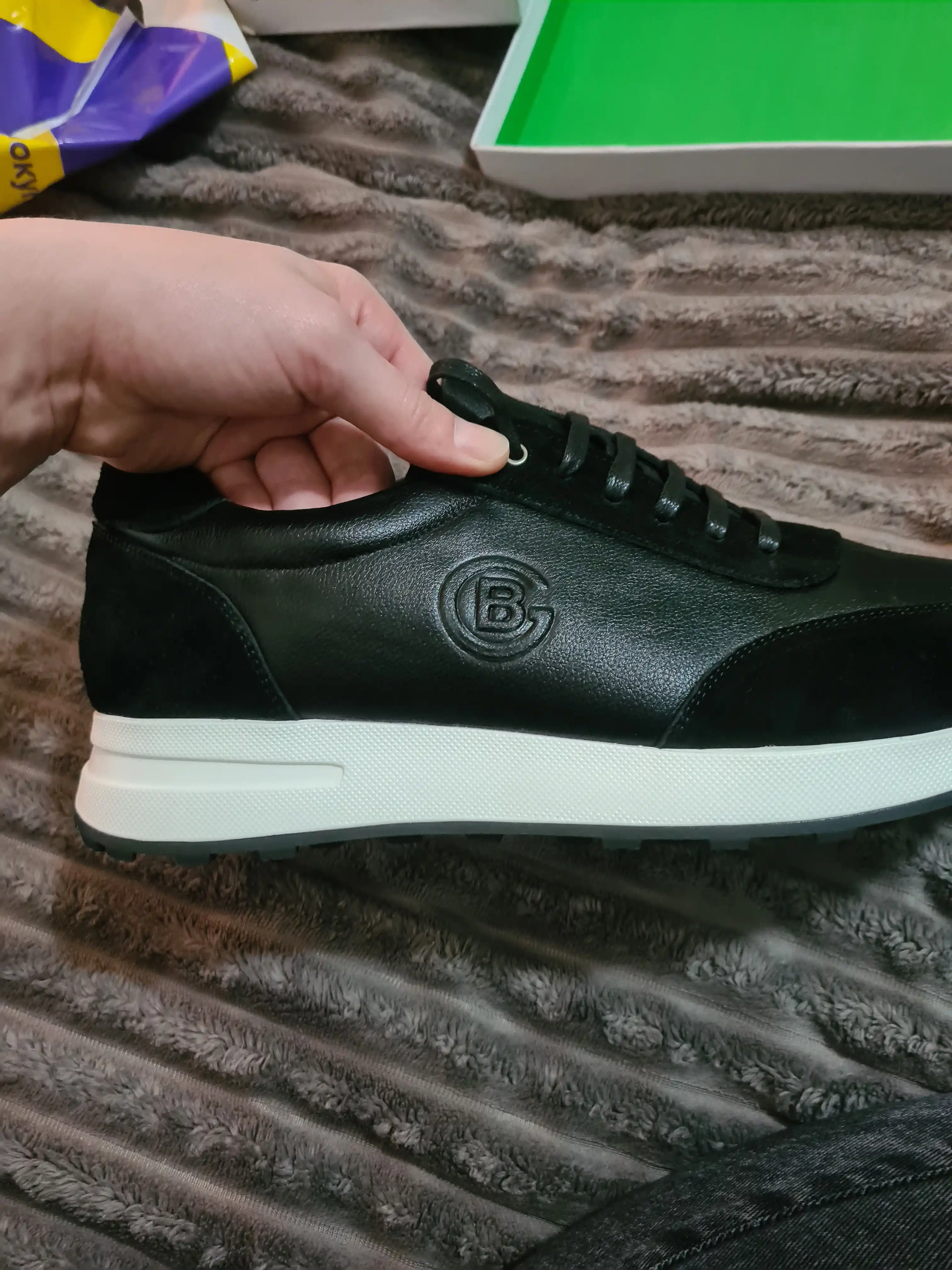Кроссовки Boss из натуральной кожи и замши, Турция 39-45