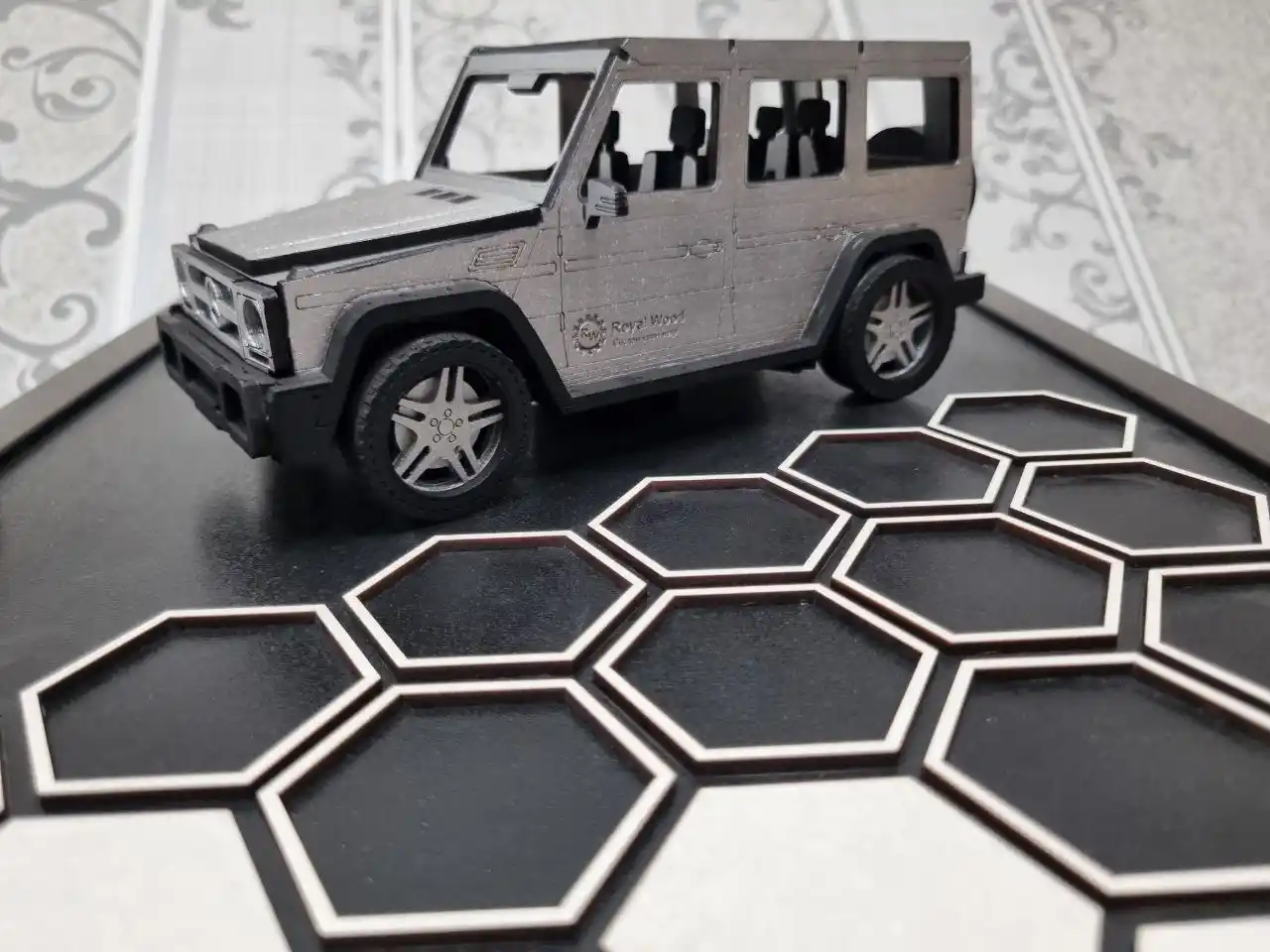 7D Картина Ручная работа Mersedes-Benz G-class. Лучший подарок мужчине. Royal Wood