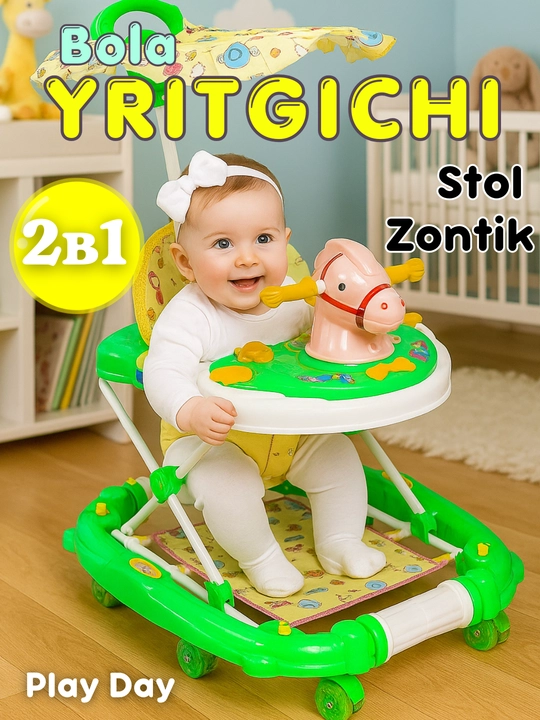 Chaqaloq xodunoklari, g'ildiraklarda, balandligi sozlanadi - 