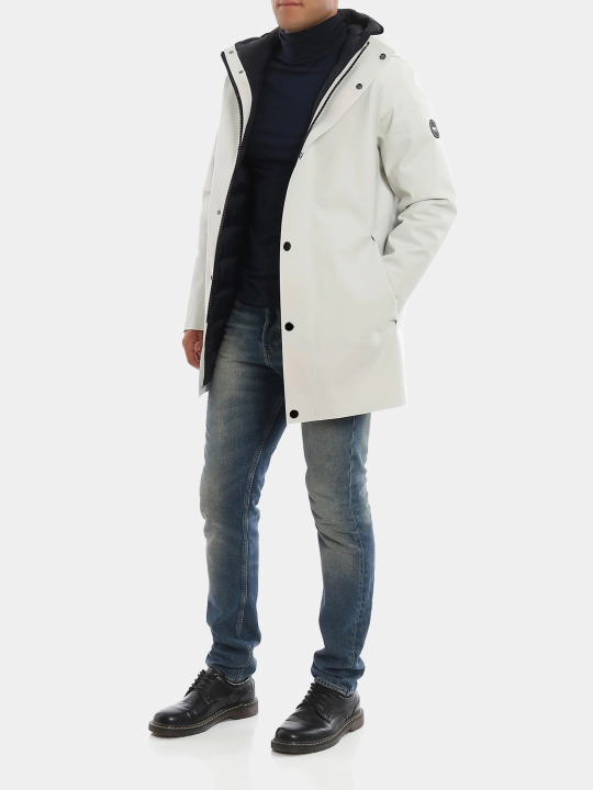Erkaklar uchun Italiya qishki kurtka Giubbotto Uomo, suv o'tkazmaydigan mato, -20°C gacha