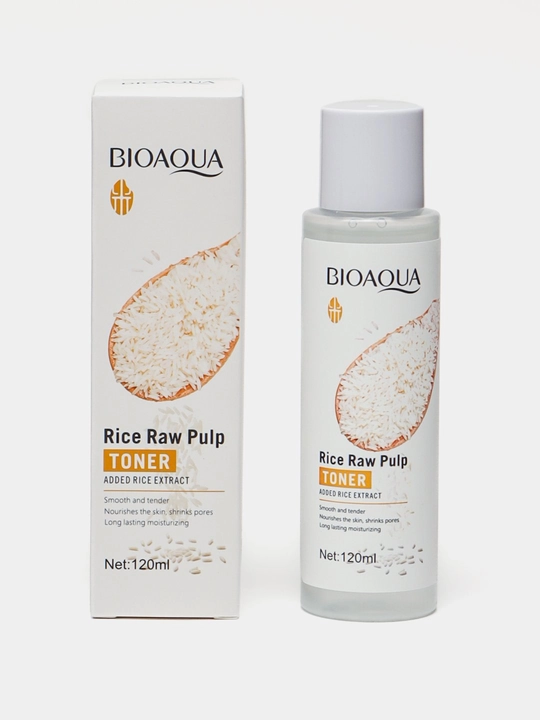 Увлажняющий тонер для лица Bioaqua Rice RAW Pulp, с экстрактом белого риса, 120 мл