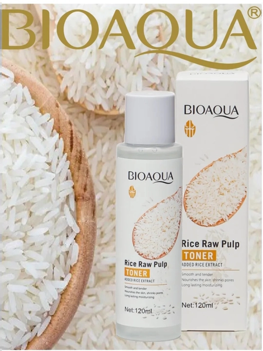 Увлажняющий тонер для лица Bioaqua Rice RAW Pulp, с экстрактом белого риса, 120 мл - 