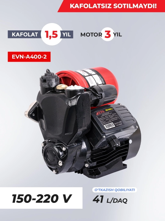 Avtomatik suv nasosi EPA EVN-A200-2,  EVN-A300-2, EVN-A400-2, EVN-A600-2, EVN-A800-2