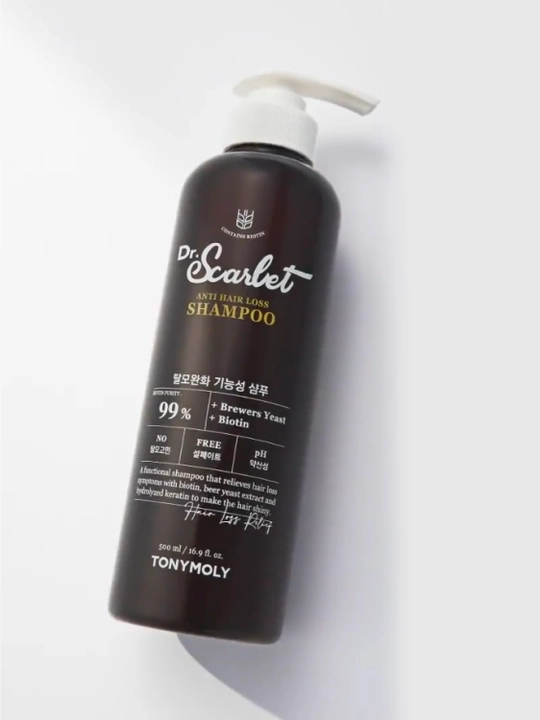 Soch to‘kilishiga qarshi shampun TonyMoly DR.SCARLET Anti Hair Loss Shampoo, 500 ml