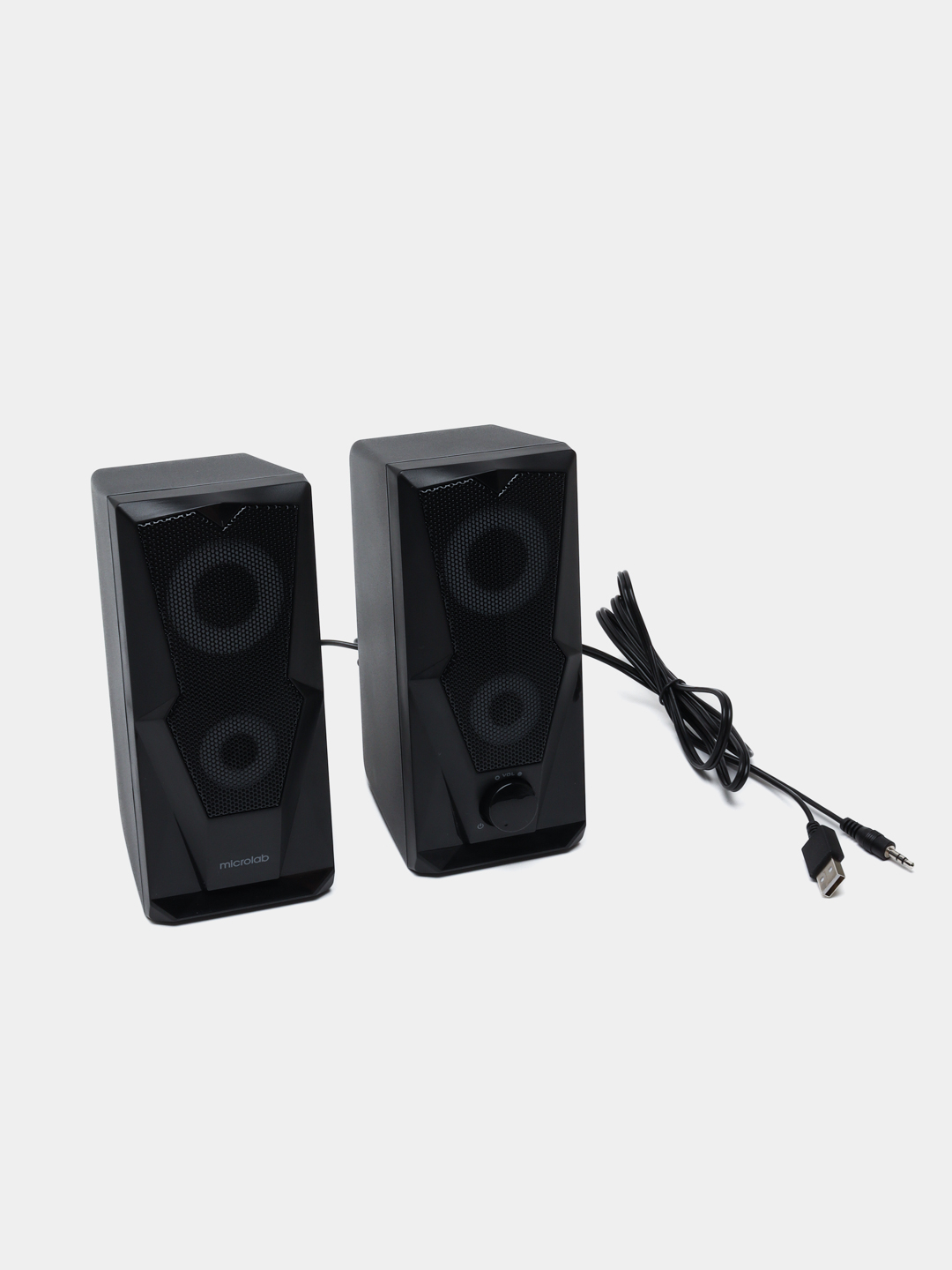 Сабвуфер Microlab B-27 / 2.0 / 10 Вт RMS (2×5 Вт) / питание по USB / AUX / 3,5 мм