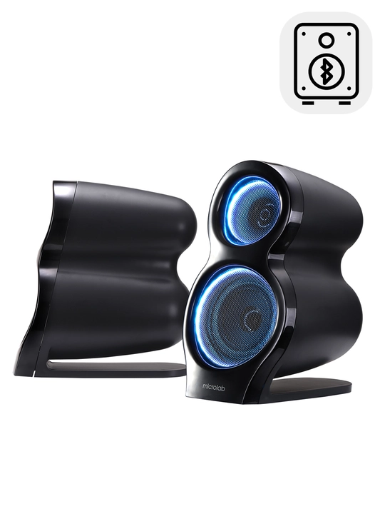 Microlab T-10 sabvuferi / 2.1 / 56 Vt RMS, 2×16 Vt va 24 Vt, Bluetooth