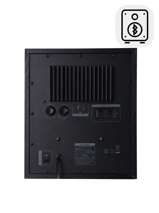 Microlab T-10 sabvuferi / 2.1 / 56 Vt RMS, 2×16 Vt va 24 Vt, Bluetooth