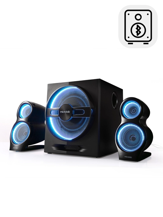 Сабвуфер Microlab T-10 / 2.1 / 56 Вт RMS, 2×16 Вт и 24 Вт, Bluetooth - 