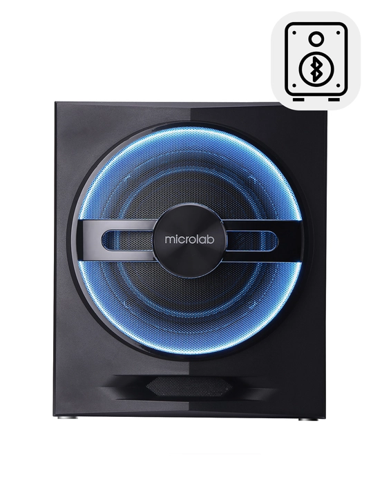 Microlab T-10 sabvuferi / 2.1 / 56 Vt RMS, 2×16 Vt va 24 Vt, Bluetooth