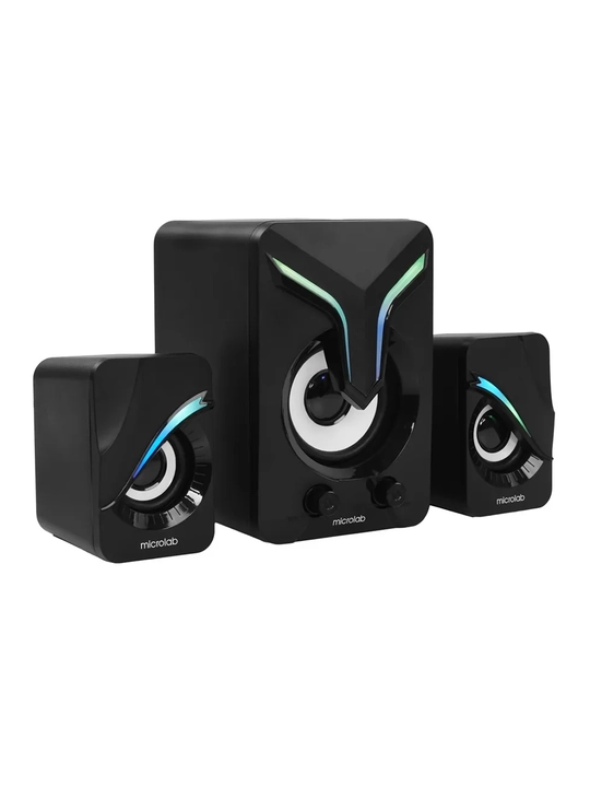 Microlab U270 PHENIX / 2.1 / ≈ 11 Vt RMS kolonkasi, 5 Vt sabvufer, 2×3 Vt sun’iy yo‘ldosh - 