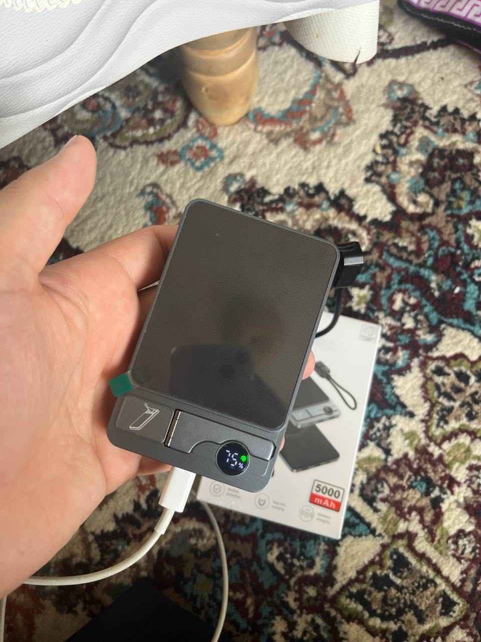 MagSafe tashqi batareyasi, PowerBank 10 000 mAh, 20 Vt magnitli, tez zaryadlanuvchi