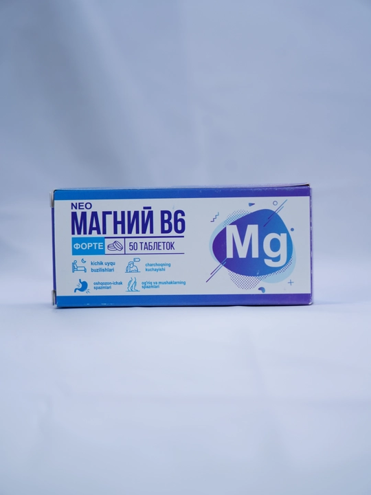Magniy B6 480mg 50 dona, Antistress, energiya