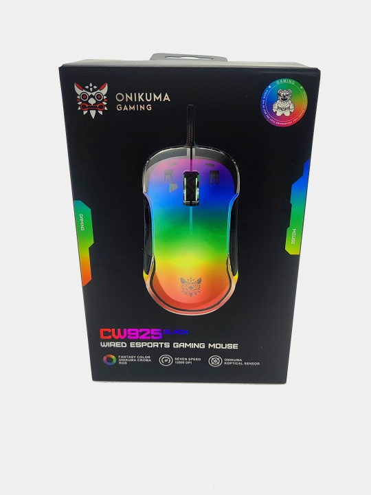 ONIKUMA CW925 simli oʻyin sichqonchasi, RGB yoritgichi - 