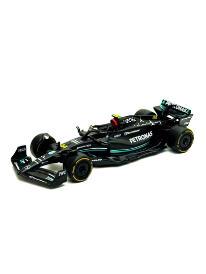 Коллекционная игрушечная машинка "Формула 1" от "BBURAGO F1", в масштабе 1/43 — MATTEL-BBURAGOF1-ЗОЛОТ