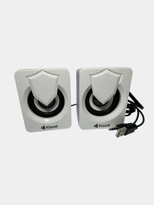 Колонки для компьютера Kisonli L-1030 5 Вт, 2.0, питание от USB, RGB подсветка