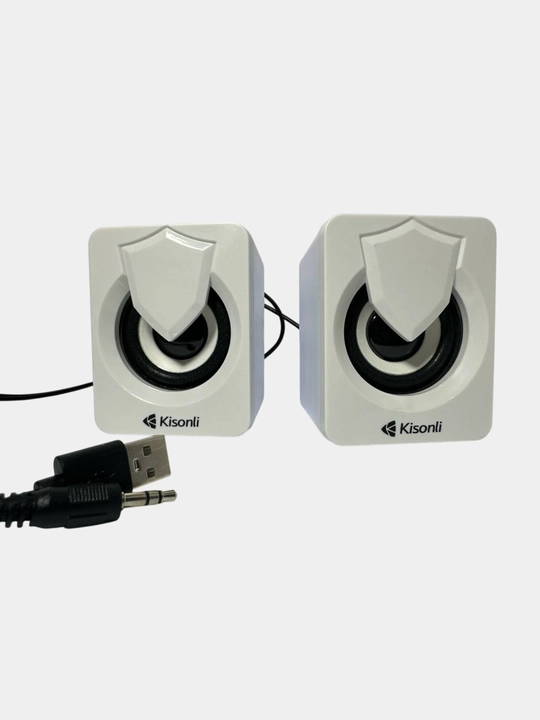 Колонки для компьютера Kisonli L-1030 5 Вт, 2.0, питание от USB, RGB подсветка