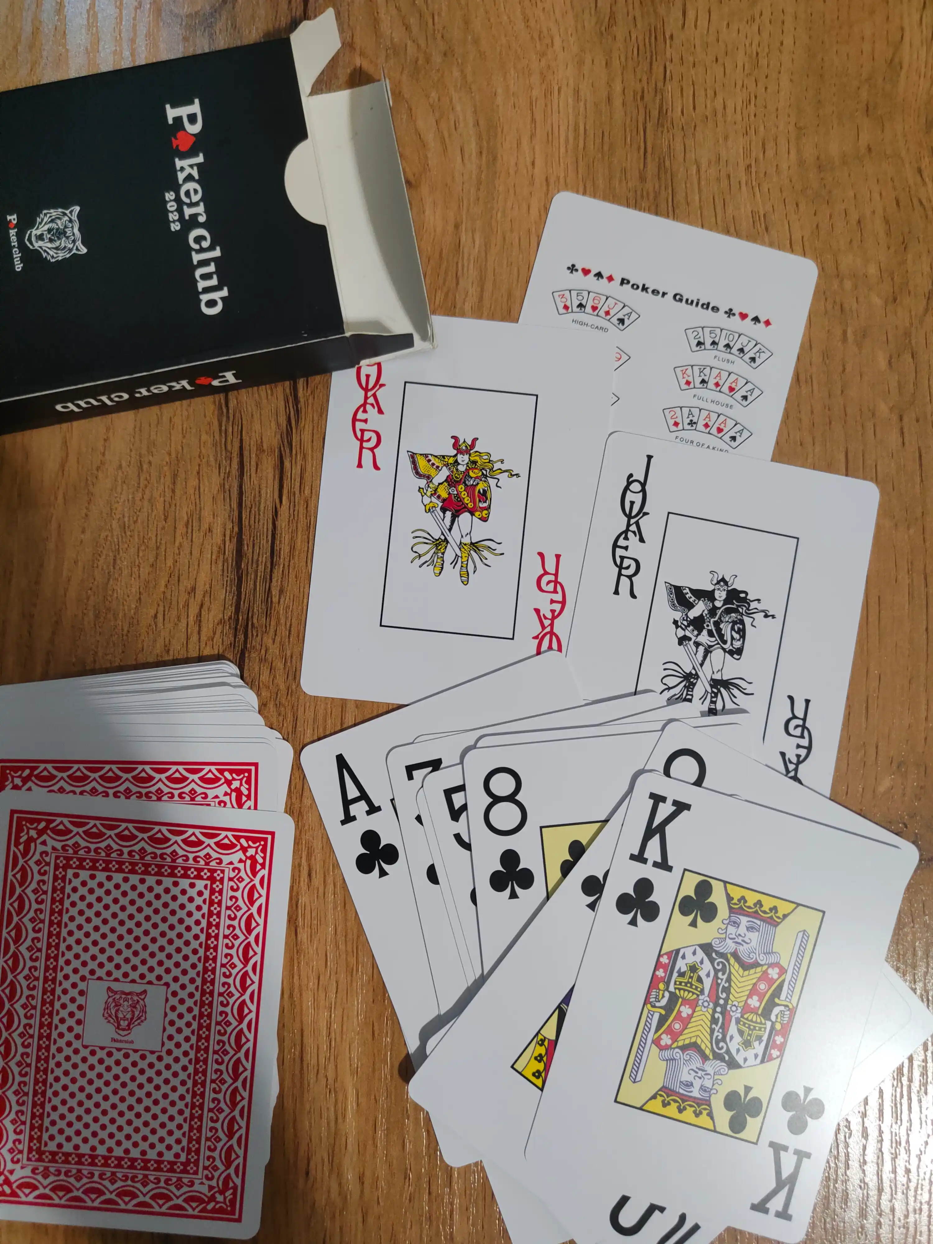 Игральные карты Poker Club, пластиковые, 54 карты