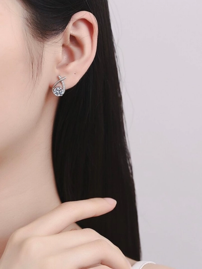 Серьги для девушек — GULIMOH-9MARVARID-СЕРЕБРН