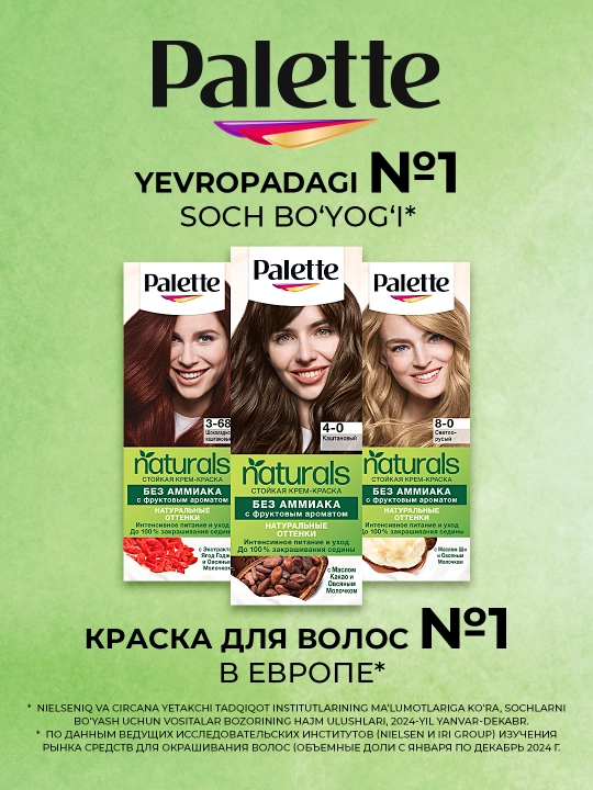 Soch bo‘yog‘i Palette PNC 4-0, kashtan