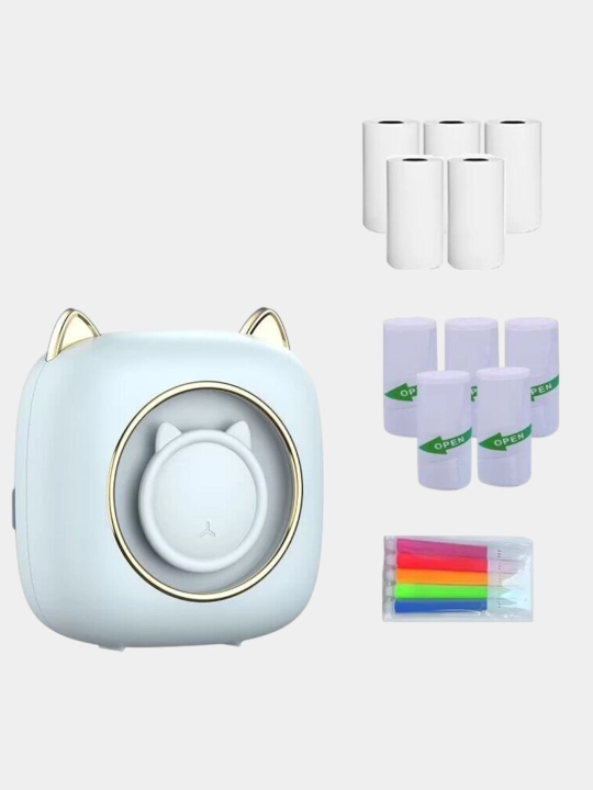 Bolalar uchun Bluetooth bilan telefon uchun simsiz mini termal printer