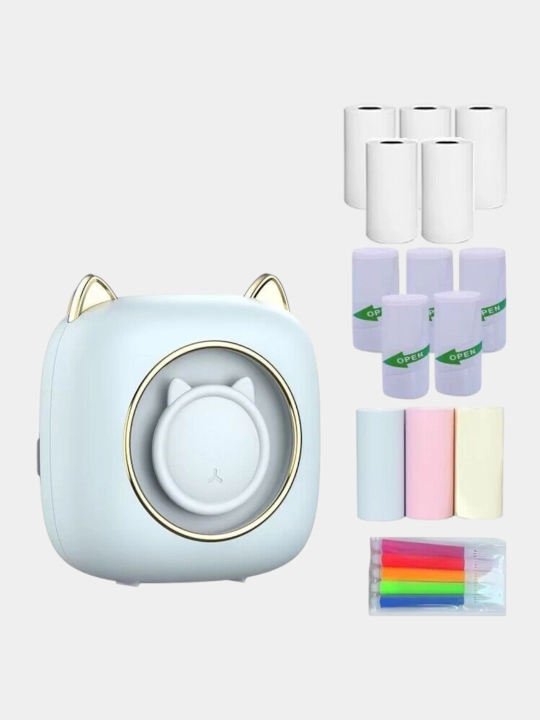 Bolalar uchun Bluetooth bilan telefon uchun simsiz mini termal printer