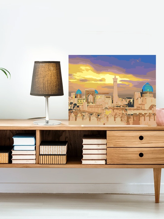 Raqamlar bo'yicha rasm chizish ARTERY "Oʻzbekiston", 40×50 sm, holstga bo'yaladigan rasm