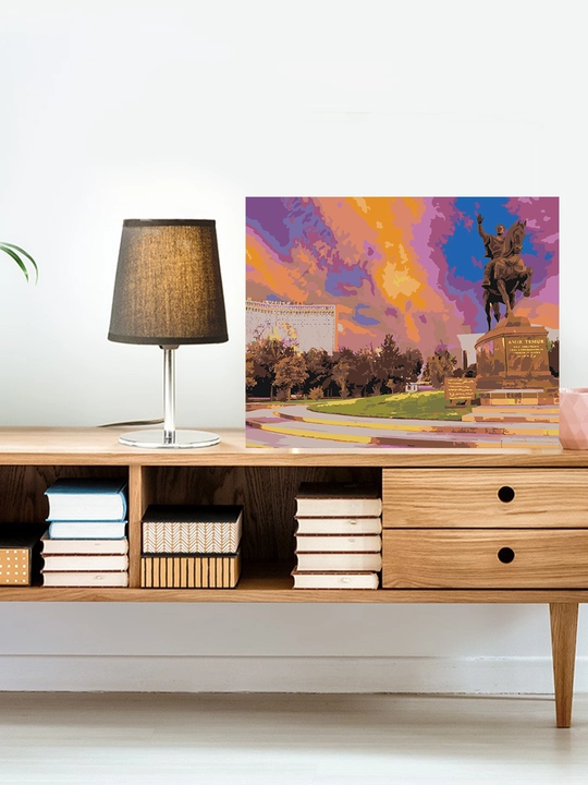 Raqamlar bo'yicha rasm chizish ARTERY "Oʻzbekiston", 40×50 sm, holstga bo'yaladigan rasm