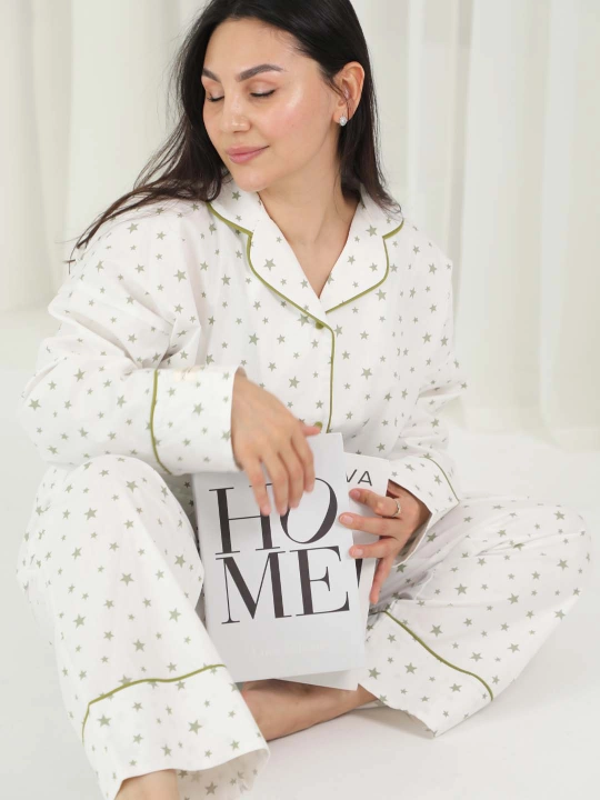 Yurak printli qulay pijama