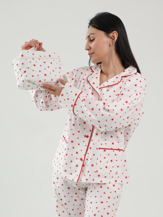 Yulduz naqshli qulay pijama