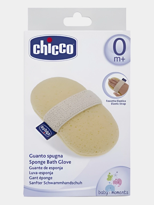 Губка для купания Chicco Baby Moments 0м+