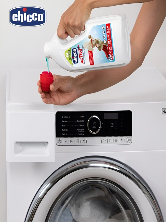 Dezinfektsiyalovchi gel Chicco, bolalar kiyimlarini yuvish uchun, 0 oydan+, 1500 ml