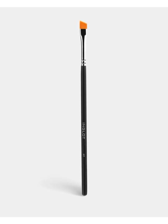 Кисть INGLOT плотная скошенная кисть из синтетического ворса для бровей MAKEUP BRUSH 31T - 