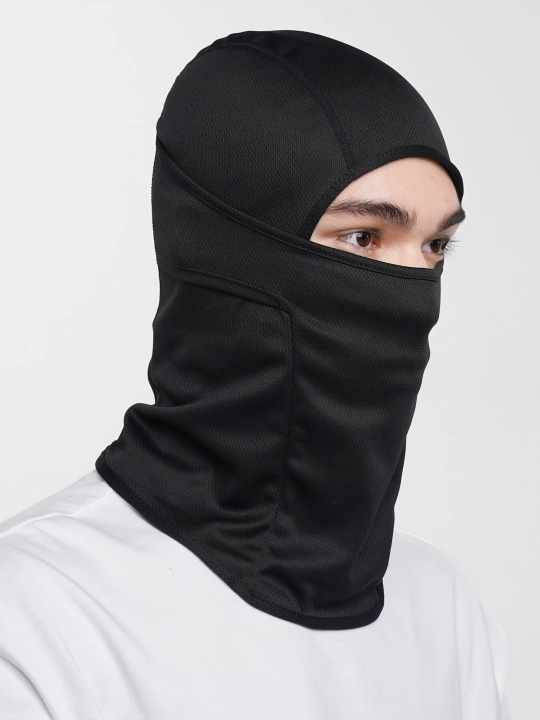 Yuz va boshni himoya qilish uchun qora niqob, bahor-yoz, nafas oluvchi mototsikl uchun