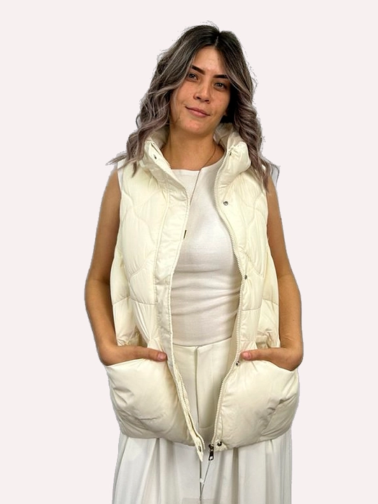 Ayollar uchun jilеt, sinteponli, cho‘ntakli, standart uzunlik, Xitoy