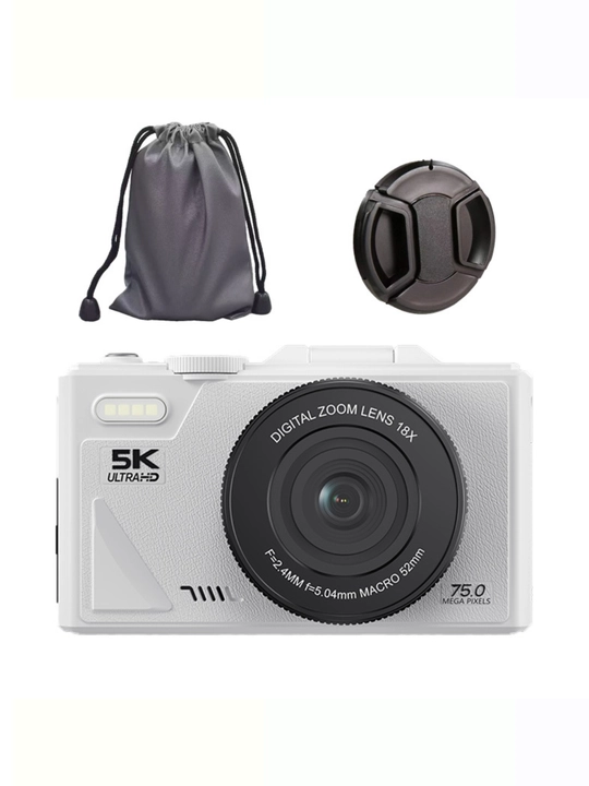 Raqamli kamera 5K Ultra HD, 18X Zoom, professional blogerlar va fotografchilar uchun - 